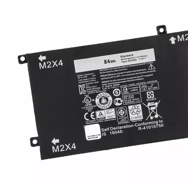 Pin Laptop DELL 1P6KD - Hình ảnh 3