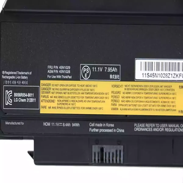 Pin Laptop LENOVO 45N1028 - Hình ảnh 3