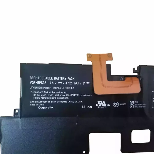 Pin Laptop SONY VGP-BPS37 - Hình ảnh 3