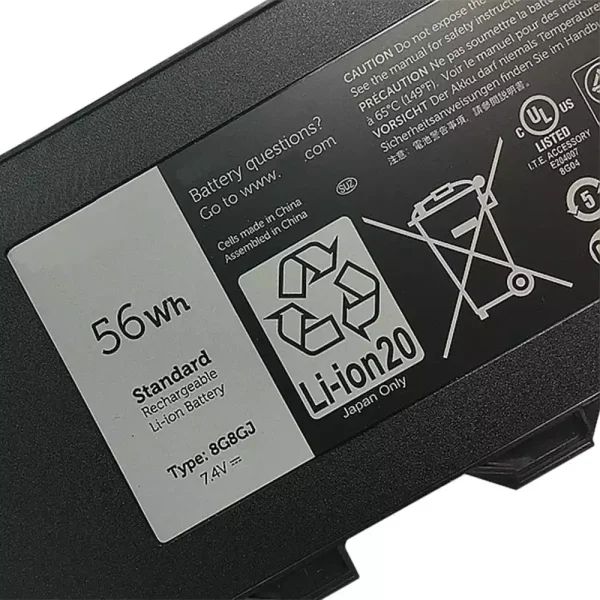 Pin Laptop DELL 8G8GJ - Hình ảnh 3