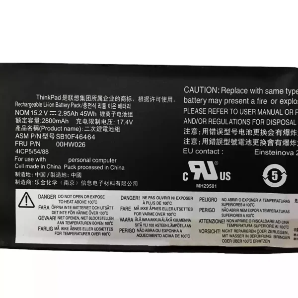 Pin Laptop LENOVO ThinkPad Yoga 260 - Hình ảnh 3