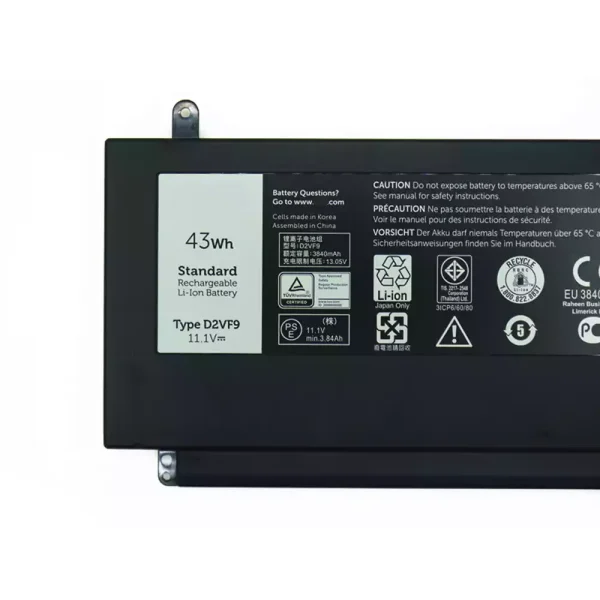 Pin Laptop DELL D2VF9 - Hình ảnh 3