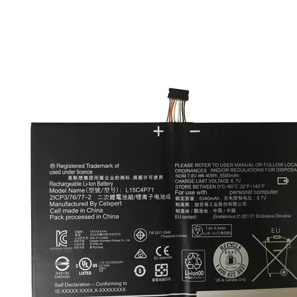 Pin Laptop LENOVO Miix 700-12ISK - Hình ảnh 3
