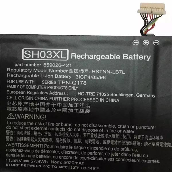 Pin Laptop HP TPN-Q178 - Hình ảnh 3