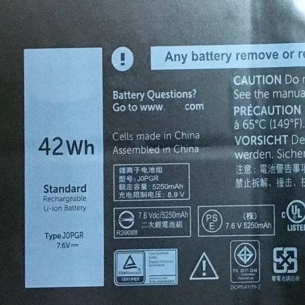 Pin Laptop DELL JOPGR,J0PGR - Hình ảnh 2