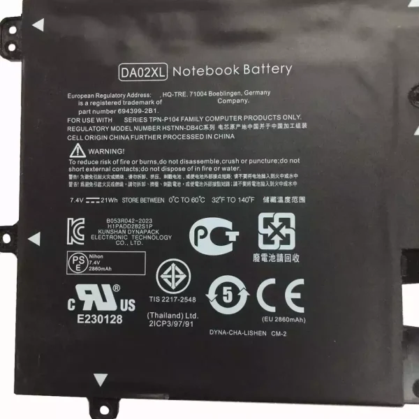 Pin Laptop HP TPN-P104 - Hình ảnh 3