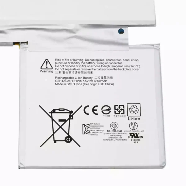 Pin Laptop Microsoft G3HTA024H - Hình ảnh 3