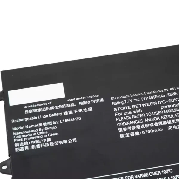 Pin Laptop LENOVO 900S-12ISK - Hình ảnh 3