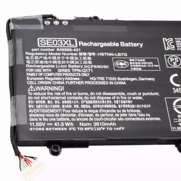 Pin Laptop HP TPN-Q171 - Hình ảnh 3