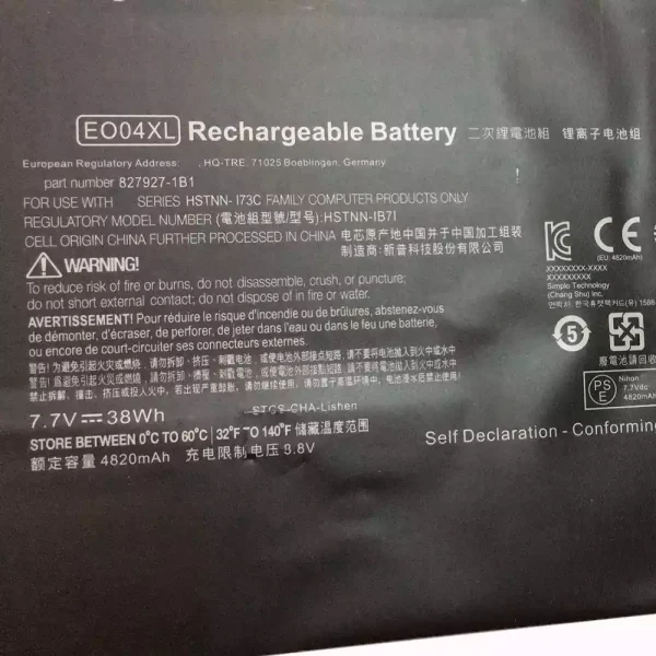 Pin Laptop HP HSTNN-IB71 - Hình ảnh 3