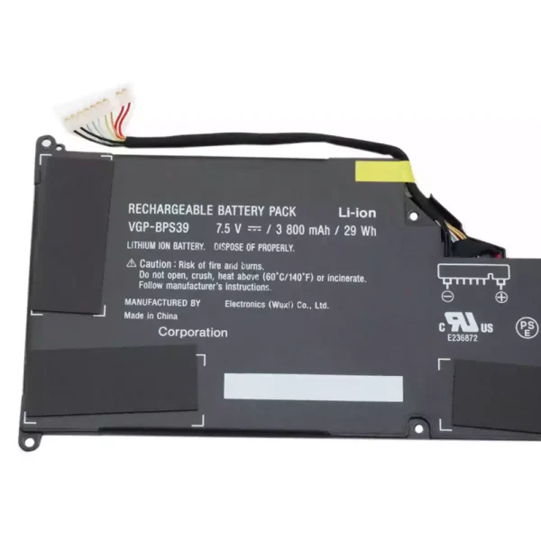 Pin Laptop SONY VGP-BPS39 - Hình ảnh 3