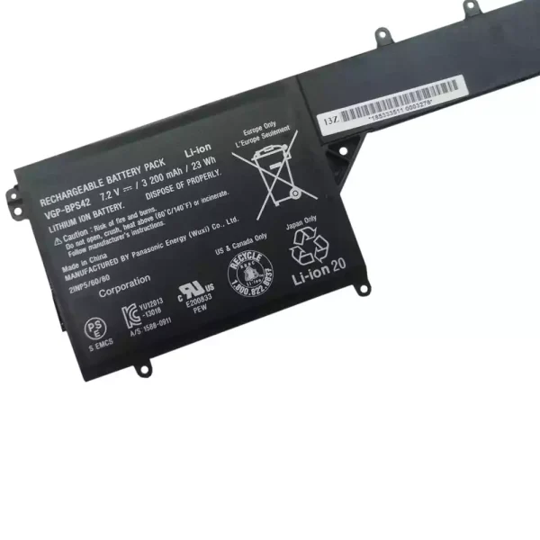 Pin Laptop SONY VGP-BPS42 - Hình ảnh 3