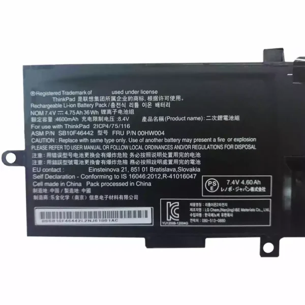 Pin Laptop LENOVO Thinkpad Helix 2 - Hình ảnh 3