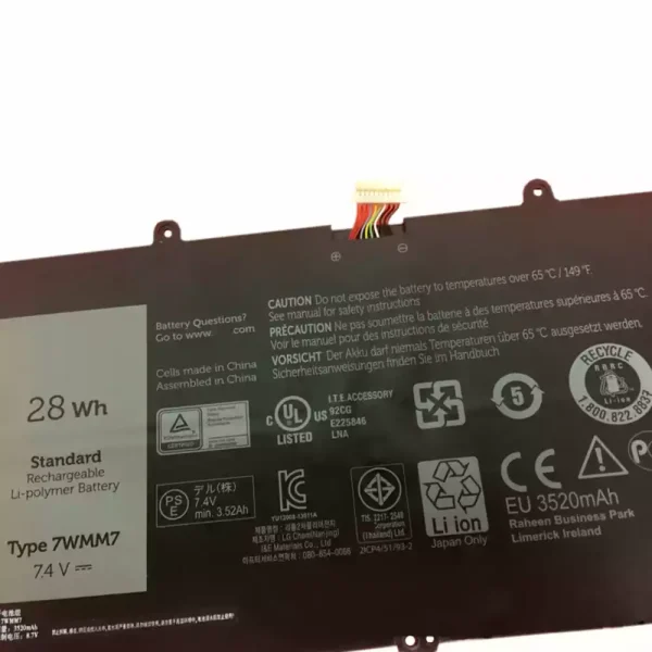 Pin Laptop DELL 7WMM7 - Hình ảnh 3