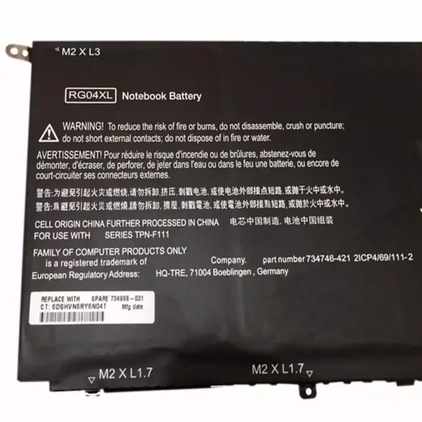Pin Laptop HP Spectre 13-3000，Spectre 13t-3000 - Hình ảnh 3
