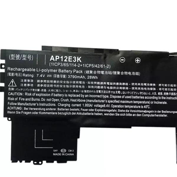 Pin Laptop ACER AP12E3K - Hình ảnh 3