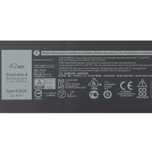 Pin Laptop DELL DJ1J0 - Hình ảnh 3