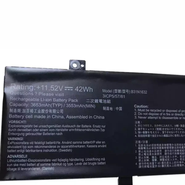 Pin Laptop ASUS Zenbook X405U,X405UA,X405UQ - Hình ảnh 3