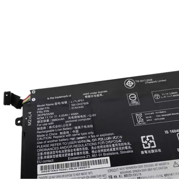 Pin Laptop Lenovo L17C3P51,L17C3P52 - Hình ảnh 3