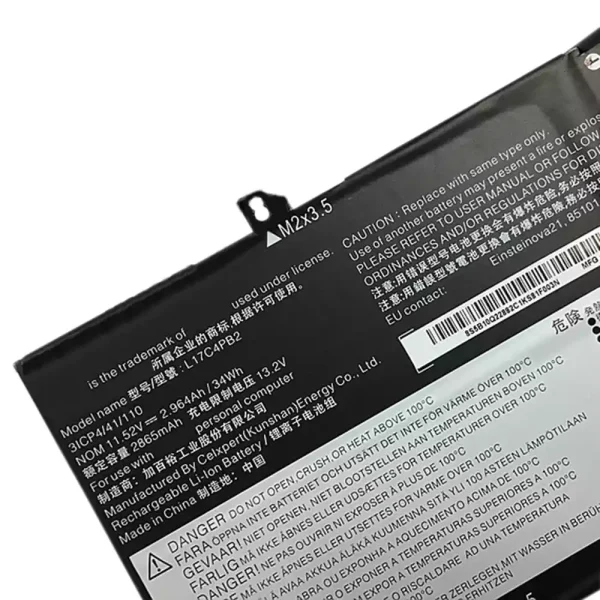 Pin Laptop LENOVO L17C4PB2,L17M4PB2 - Hình ảnh 4