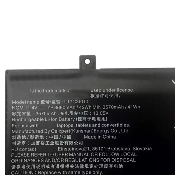 Pin Laptop LENOVO L17C3PG0,5B10Q38232 - Hình ảnh 3