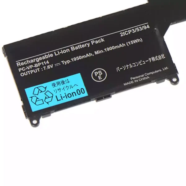 Pin Laptop NEC PC-VP-BP114 - Hình ảnh 3