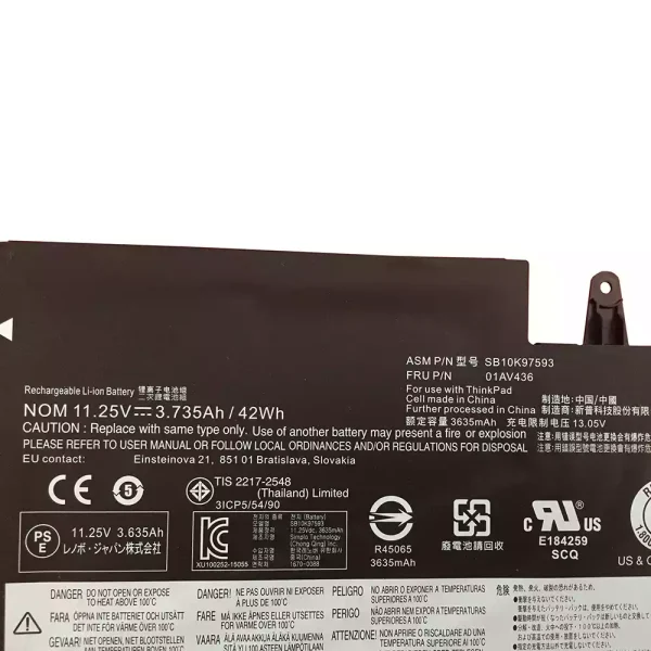 Pin Laptop LENOVO ThinkPad 13 Gen 2 - Hình ảnh 3