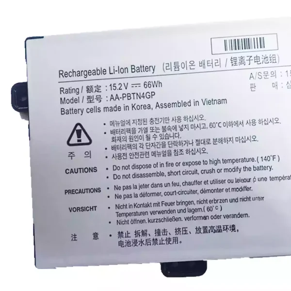 Pin Laptop SAMSUNG AA-PBTN4GP - Hình ảnh 3