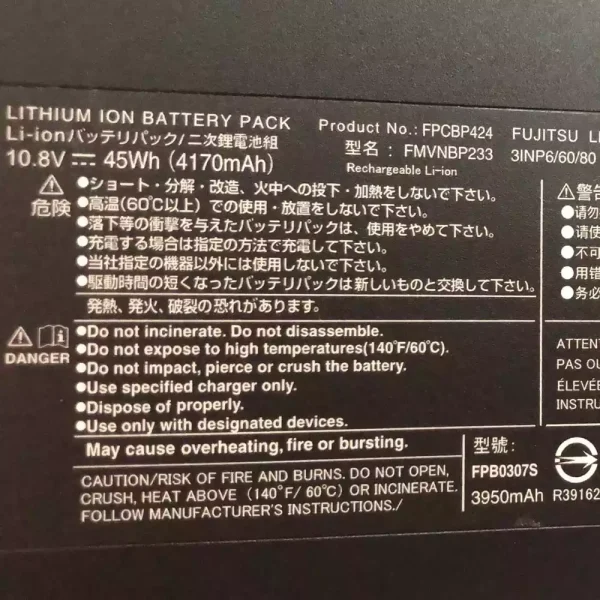 Pin Laptop FUJITSU Lifebook AH77/S,Lifebook AH77/M,LifeBook A556,Lifebook U536 - Hình ảnh 3
