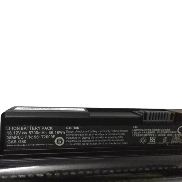 Pin Laptop GIGABYTE GAS-G80 - Hình ảnh 4