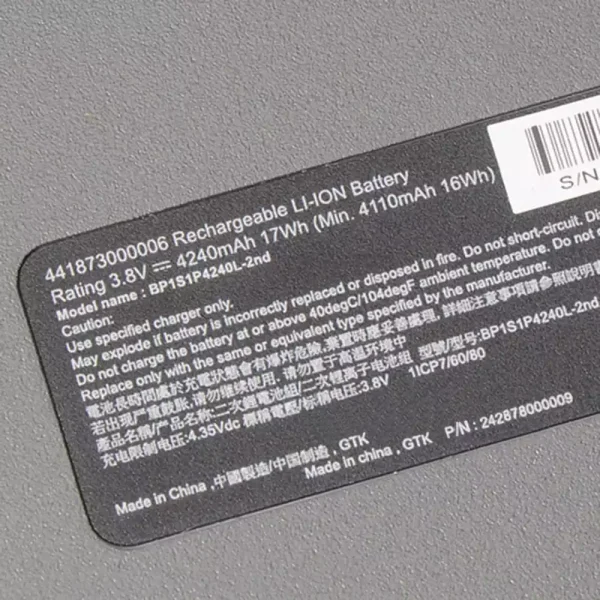Pin Laptop Getac 441873000006 - Hình ảnh 3