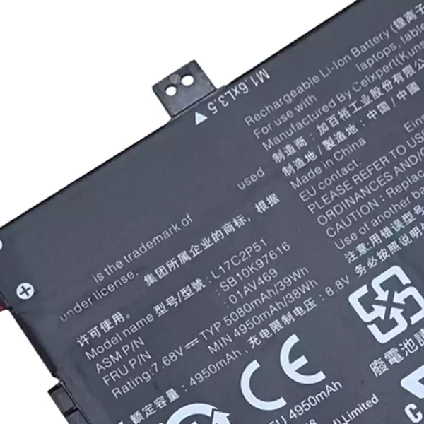 Pin Laptop LENOVO L17C2P51,L17S2P51 - Hình ảnh 3