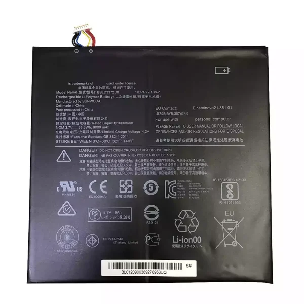Pin Laptop LENOVO IdeaPad Miix 320-10ICR,Miix 325-10ICR