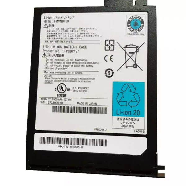 Pin Laptop Fujitsu FPCBP197,FMVNBT30 - Hình ảnh 3