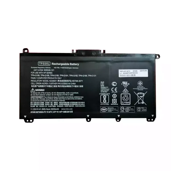 Pin Laptop HP TPN-Q188,TPN-Q189,TPN-Q190,TPN-Q191