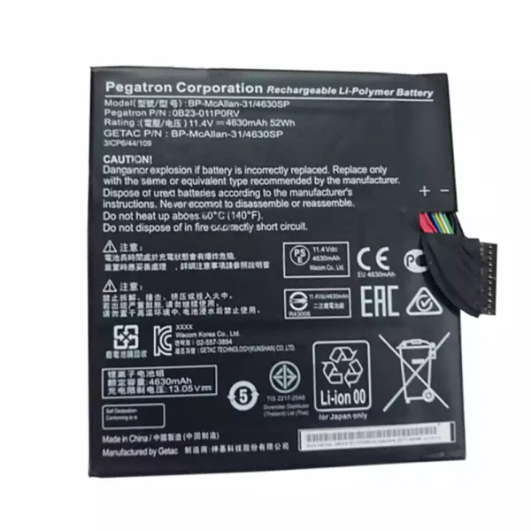 Pin Laptop Pegatron BP-McAllan-31,BP-McAllan-31/4630SP,OB23-011P0RV