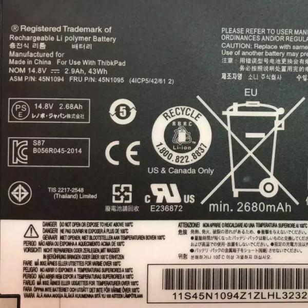 Pin Laptop LENOVO S230U - Hình ảnh 3