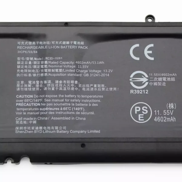 Pin Laptop RAZER RC30-0281,RZ09-0281 - Hình ảnh 2