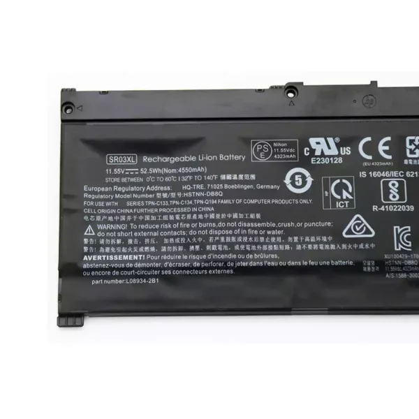 Pin Laptop HP TPN-C133,TPN-C134,TPN-Q194,TPN-Q211 - Hình ảnh 3