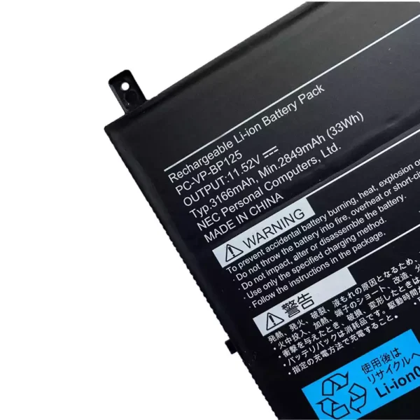 Pin Laptop NEC PC-VP-BP125 - Hình ảnh 3