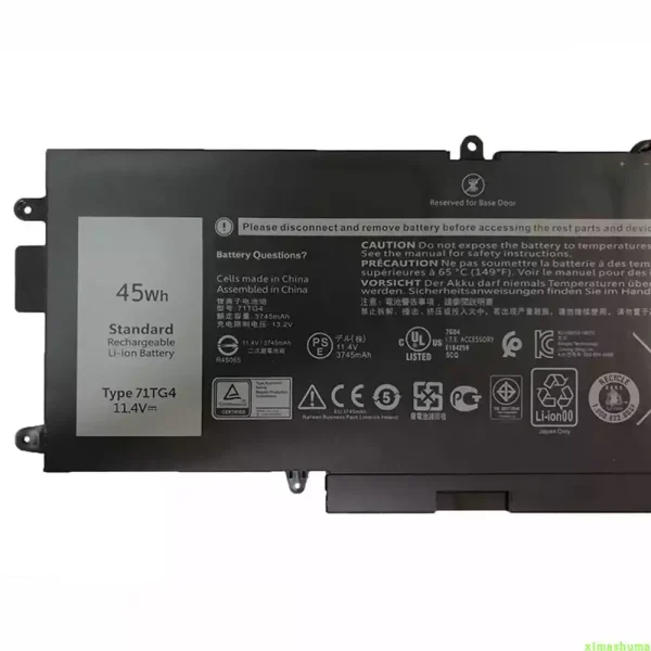 Pin Laptop DELL 71TG4 - Hình ảnh 3