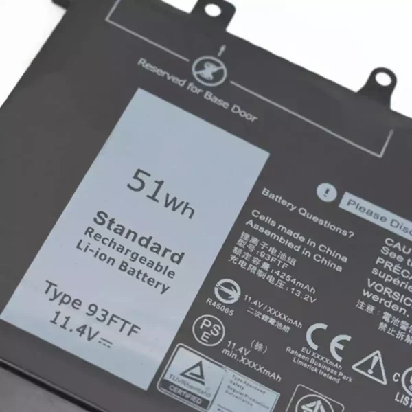 Pin Laptop DELL 93FTF - Hình ảnh 3