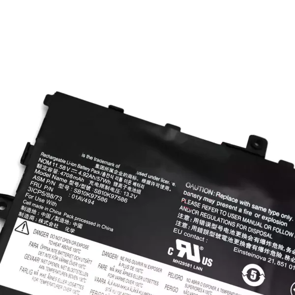 Pin Laptop LENOVO ThinkPad X1 Carbon 2017 2018,ThinkPad X1 Carbon 5th 6th - Hình ảnh 3