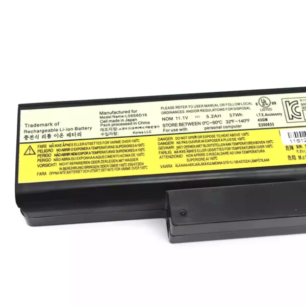 Pin Laptop LENOVO Y460 Y460A Y460C Y460N Y460P Y560 Y560A - Hình ảnh 3