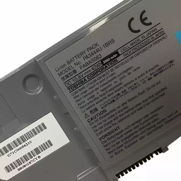 Pin Laptop Toshiba PA3444U-IBRS,PABAS063 - Hình ảnh 3