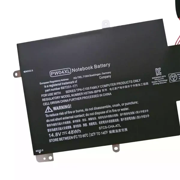Pin Laptop HP TouchSmart 15-4000eg,TouchSmart 15t-4000 - Hình ảnh 3