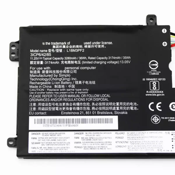 Pin Laptop LENOVO L18M3PF2 - Hình ảnh 3