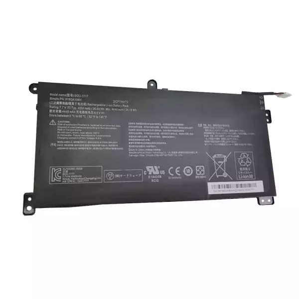 Pin Laptop Hasee SIMPLO SQU-1717,916QA108H