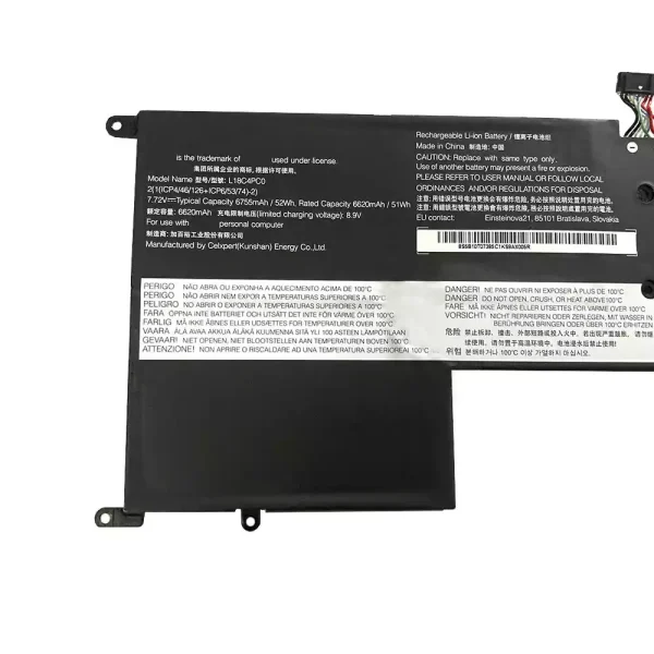 Pin Laptop LENOVO 5B10T07385 5B10T07386 - Hình ảnh 3