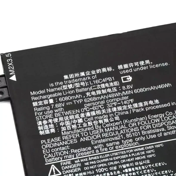 Pin Laptop LENOVO L16C4PB1 - Hình ảnh 3